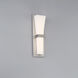 Prohibition LED 6 inch Satin Nickel Bath Vanity & Wall Light in 3500K, dweLED