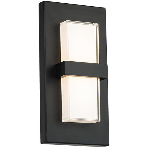 Bandeau LED 10 inch Black Outdoor Wall Light in 3000K, dweLED