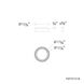 Gaston LED 17.8 inch White Gold Flush Mount Ceiling Light in White/Gold, dweLED