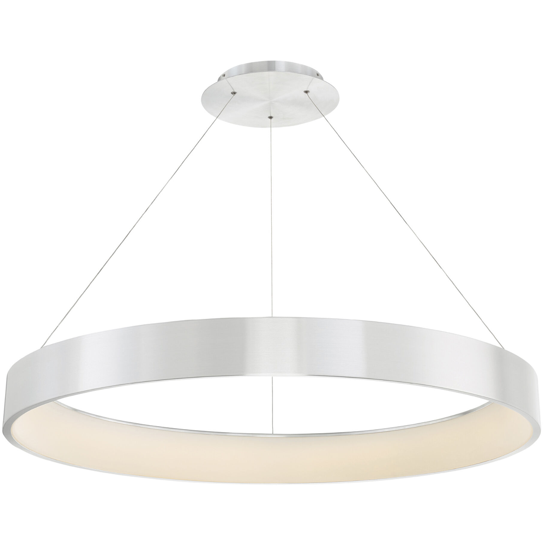 Corso LED 42.5 inch Brushed Aluminum Pendant Ceiling Light, dweLED