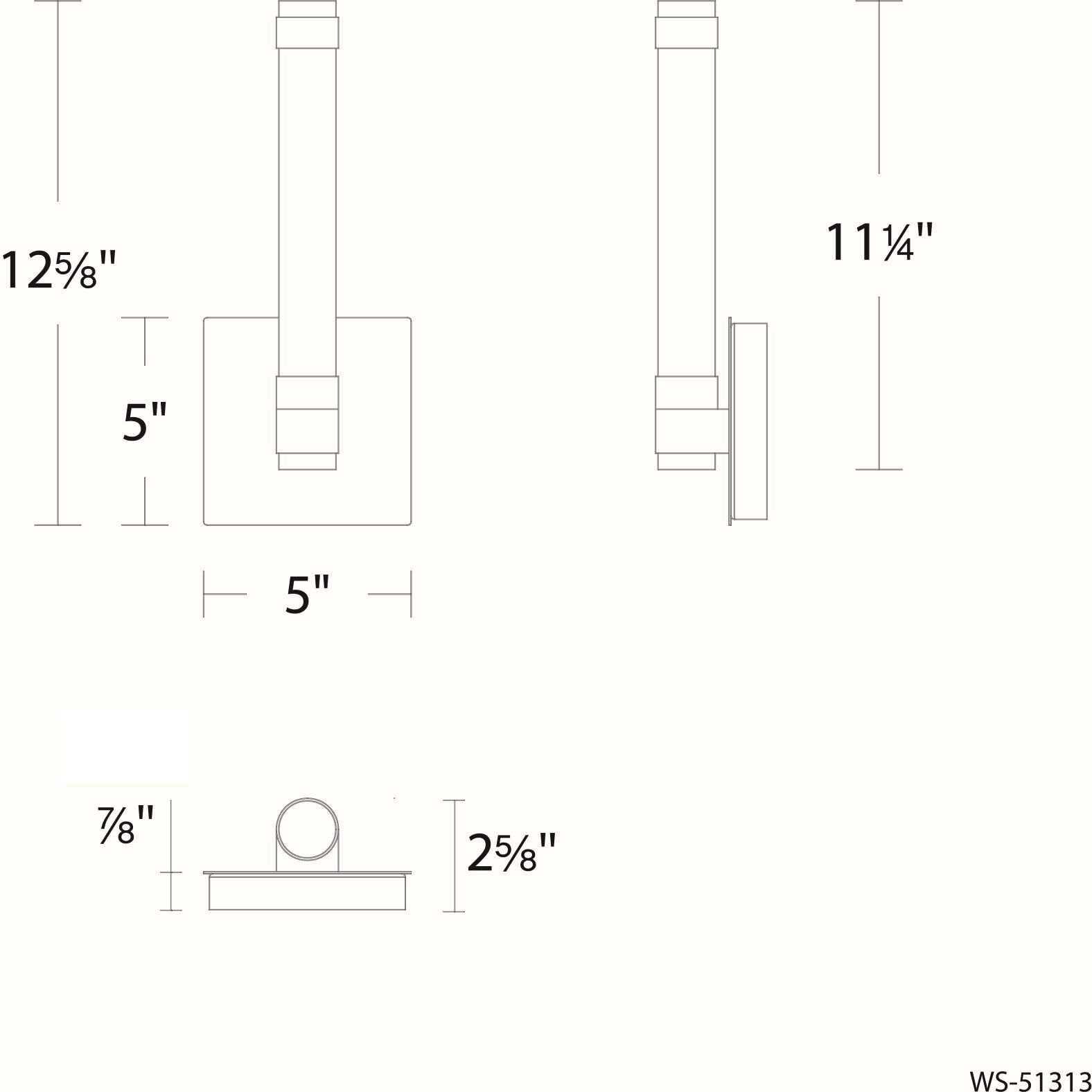 Jedi Wall Sconce Wall Light in Black, dweLED