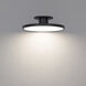 Twist-N-Lite LED 11 inch Black Semi-Flush Mount Ceiling Light