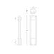 Archetype 120 12.5 watt Bronze Bollard Light in 3000K Warm White LED, WAC Landscape