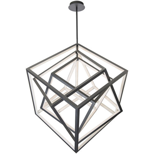 Atlas LED 50 inch Black Chandelier Ceiling Light, dweLED