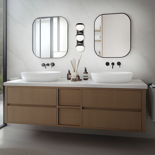 Tripoli LED 7 inch Brushed Nickel Bath Vanity & Wall Light in 3500K, dweLED