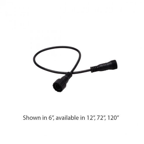 InvisiLED PRO 0.75 inch Black Outdoor LED Strip Lighting in 6in, Outdoor Strip Light 24V Accessories, WAC Lighting