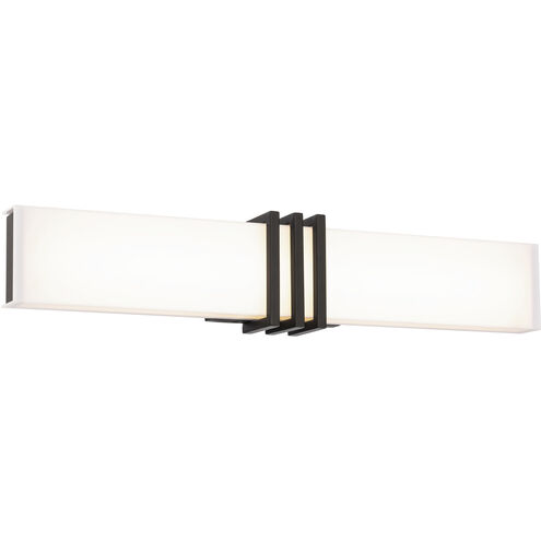 Minibar LED 28 inch Black Bath Vanity & Wall Light, dweLED