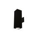 Cube Arch LED 5.5 inch Black Sconce Wall Light in Flood, 85, 3500K, Straight Up/Down
