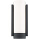 Blake 2 Light 3.75 inch Black ADA Wall Sconce Wall Light in 3500K, dweLED