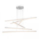 Stack LED 48 inch Brushed Aluminum Pendant Ceiling Light, dweLED