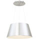 Vida LED 23.56 inch Brushed Aluminum Pendant Ceiling Light in 240in, dweLED