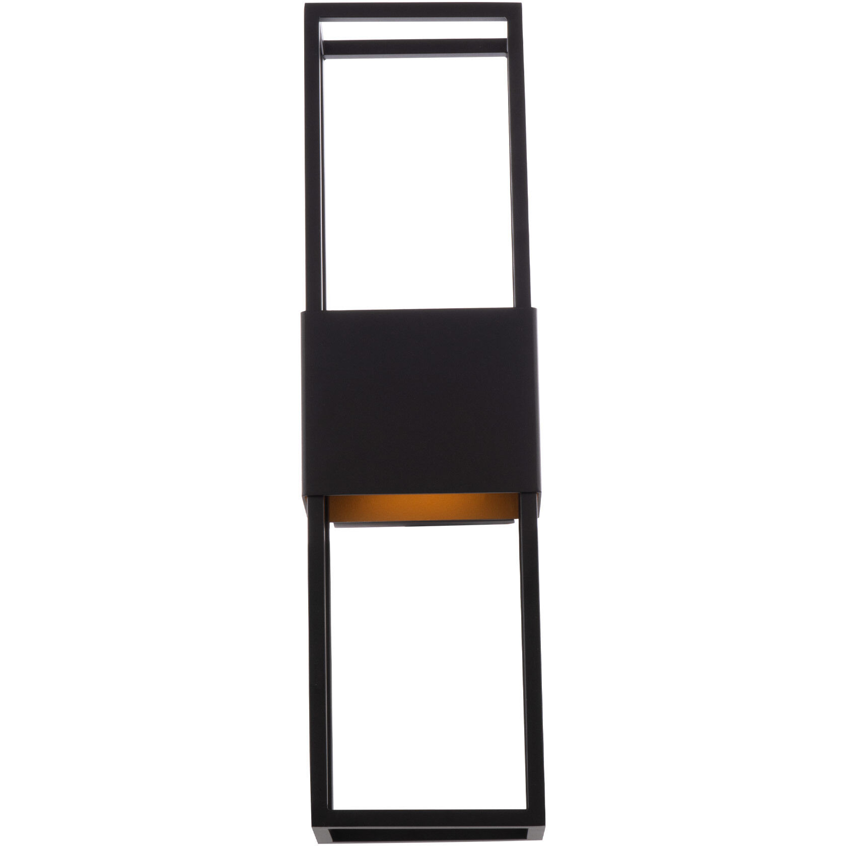 Nightvision LED 20 inch Black Gold Outdoor Wall Light, dweLED