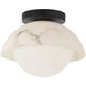 Moonstone LED 9.88 inch Black Semi-Flush Mount Ceiling Light, dweLED