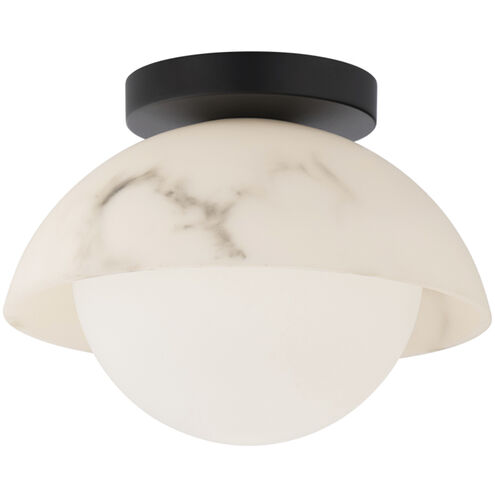 Moonstone LED 9.88 inch Black Semi-Flush Mount Ceiling Light, dweLED