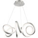 Mamba 1 Light 26 inch Brushed Nickel Pendant Ceiling Light, dweLED