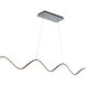 Morae Linear Pendant Ceiling Light in Black, dweLED