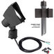 Adjustable Wall Wash LED Black Wall Wash in 3000K Warm White LED, WAC Landscape