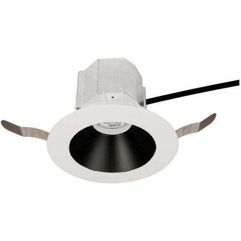 Aether LED B/Wt Recessed Lighting in 2700K, 85, Flood, Black White, Trim Only