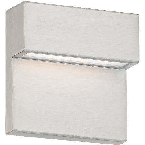 Balance LED 6 inch Brushed Aluminum Outdoor Wall Light in 4000K, dweLED