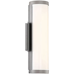 Cylo LED 16 inch Titanium Outdoor Wall Light in 4000K, dweLED
