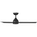 Mocha 54 inch Matte Black Downrod Ceiling Fans, Smart Fan