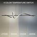 Corkscrew Linear Pendant Ceiling Light in 3500K, dweLED