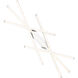 Divergence LED 43.75 inch Chrome Chandelier Ceiling Light, dweLED