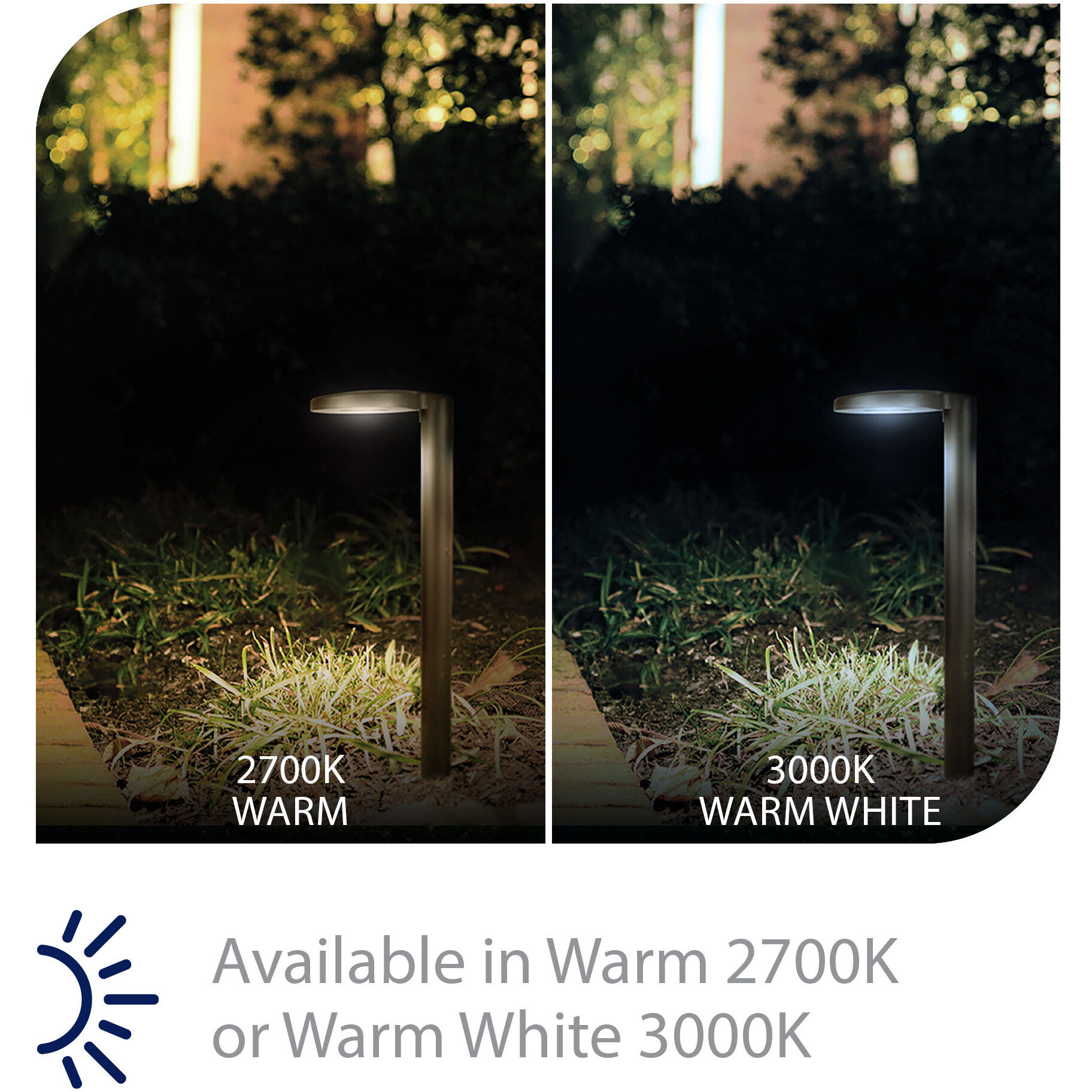 Eclipse 12 2.9 watt Black Path Lighting in 3000K, Path and Area Light, WAC Landscape