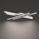Parallax LED 32 inch Brushed Nickel Flush Mount Ceiling Light, dweLED