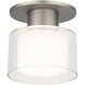 Twist-N-Lite LED 5 inch Brushed Nickel Semi-Flush Mount Ceiling Light