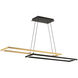Double Entendre Linear Pendant Ceiling Light in 4000K, dweLED