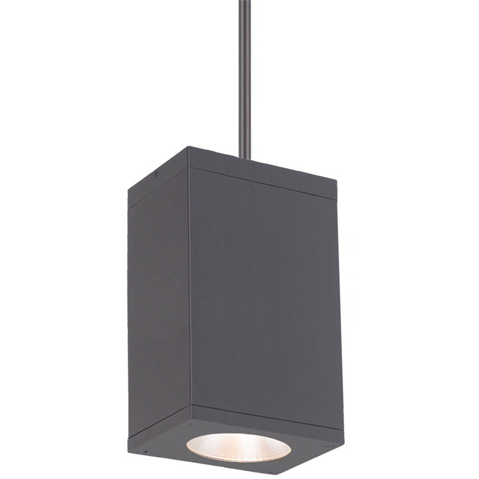 Cube Arch LED 5 inch Graphite Outdoor Pendant in Flood, 85, 4000K