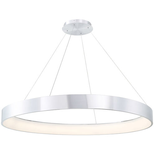 Corso LED 52.5 inch Brushed Aluminum Pendant Ceiling Light in 53in, dweLED