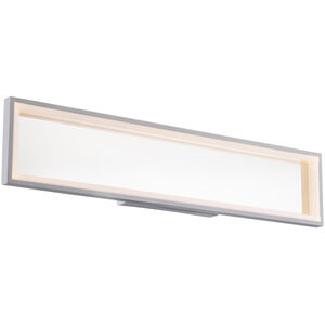 WAC Lighting Mirror Mirror LED 27 inch Titanium Bath Vanity & Wall Light, dweLED WS-32027-TT - Open Box
