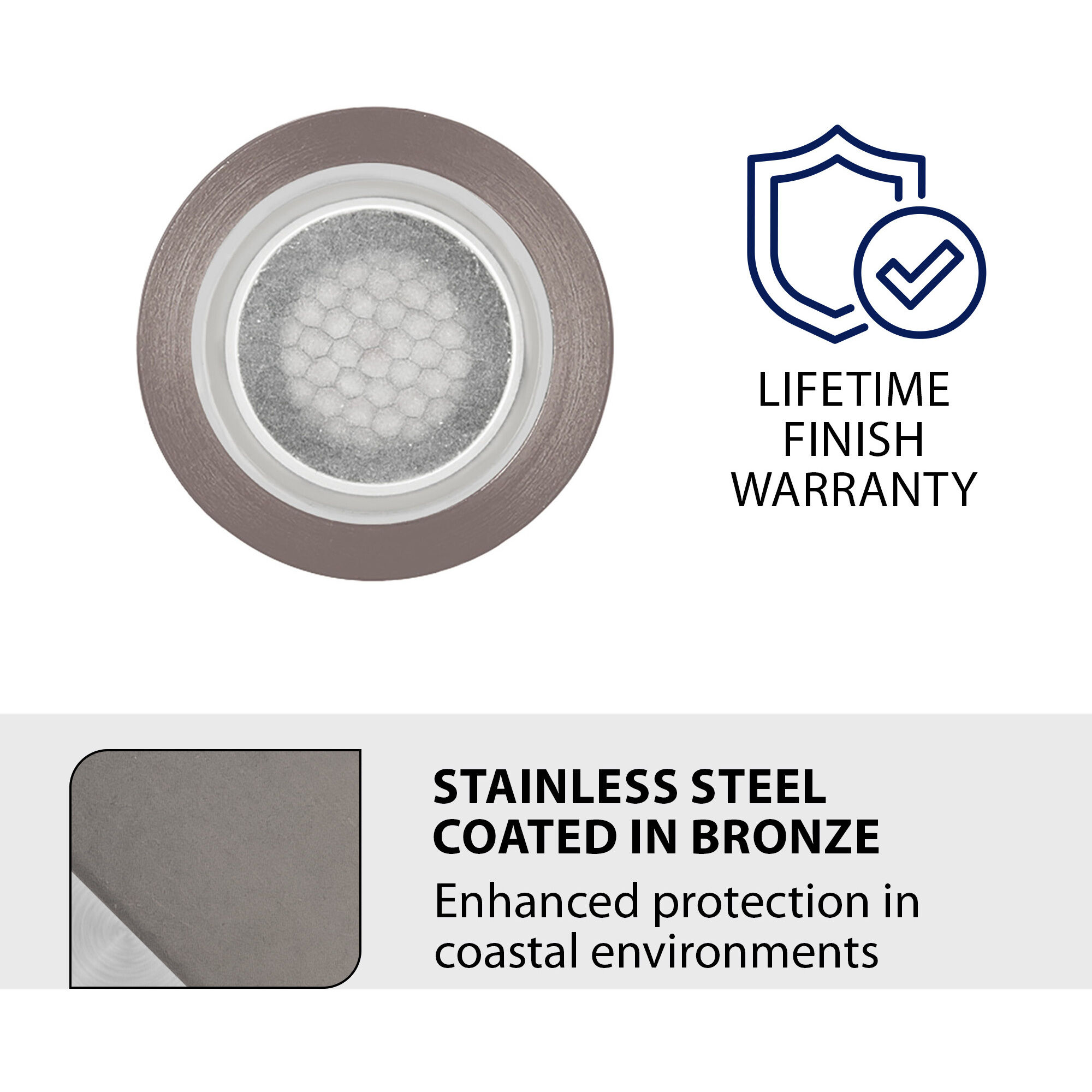 Tyler 12 4 watt Stainless Steel Coated in Bronze Path Lighting in 3000K, Bronzed Stainless Steel, WAC Landscape