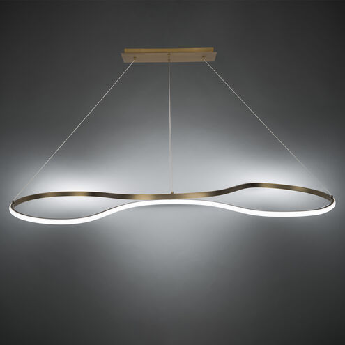Marques LED 49 inch Aged Brass Pendant Ceiling Light, dweLED