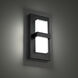 Bandeau LED 10 inch Black Outdoor Wall Light in 3000K, dweLED