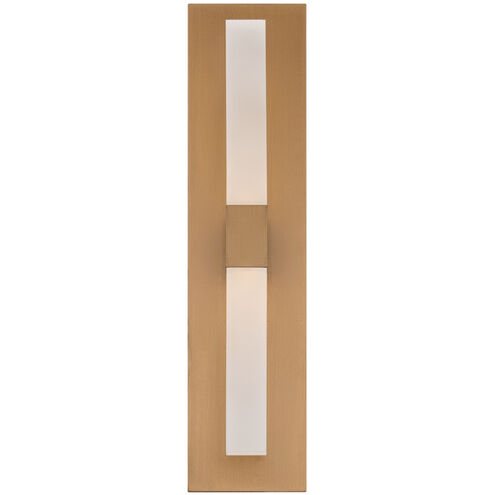 Camelot Wall Sconce Wall Light in Aged Brass, dweLED