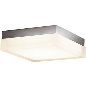 Dice LED 6 inch Brushed Nickel Flush Mount Ceiling Light in 3000K, dweLED
