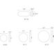 Slice LED 11 inch Brushed Nickel Flush Mount Ceiling Light in 2700K, dweLED