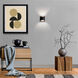 Duet Wall Sconce Wall Light in 2700K, Black, dweLED
