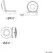 Flipside Reading Light Wall Light in White, dweLED