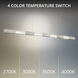 Super Star LED 60 inch Brushed Nickel Linear Pendant Ceiling Light, dweLED