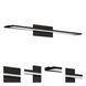 Line LED 36 inch Black Bath Vanity & Wall Light in 3000K, dweLED