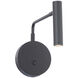 Sprig 1 Light 9.88 inch Black Reading Light Wall Light, dweLED