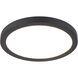Round LED 7 inch Black Flush Mount Ceiling Light in 3500K