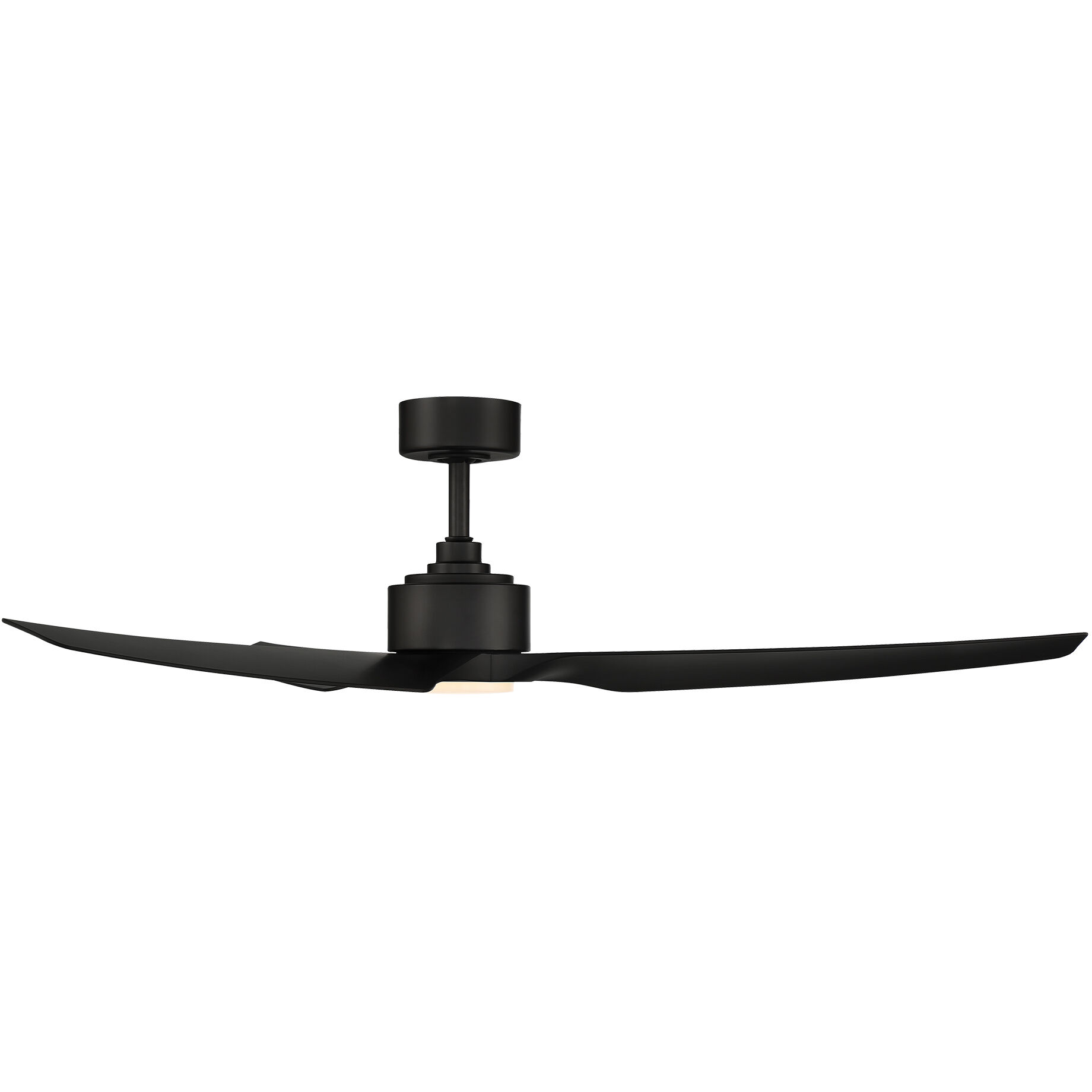 Stella 60 inch Matte Black Downrod Ceiling Fans, Smart Fan