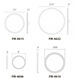 Geos LED 22.13 inch Titanium Flush Mount Ceiling Light in 2700K, dweLED