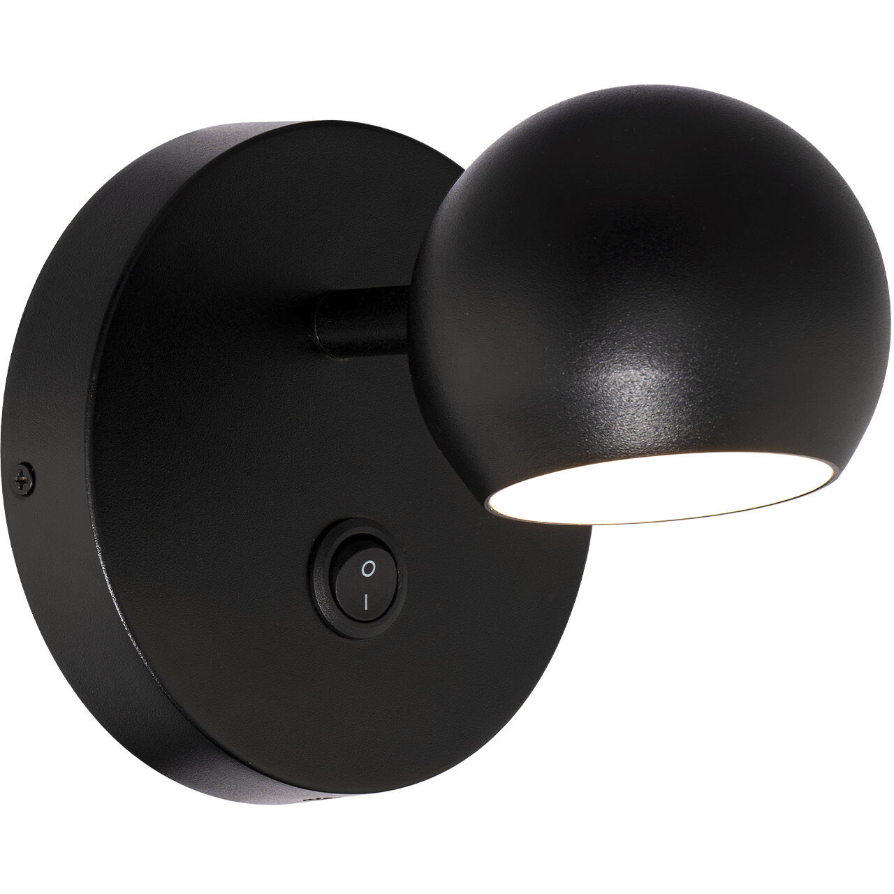 Duplex 1 Light 5 inch Black Reading Light Wall Light