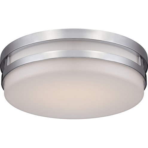 Vie LED 14 inch Brushed Nickel Flush Mount Ceiling Light in 3500K, dweLED